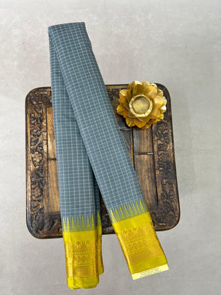 GADWAL PURE COTTON CHECKS HANDLOOM SAREE