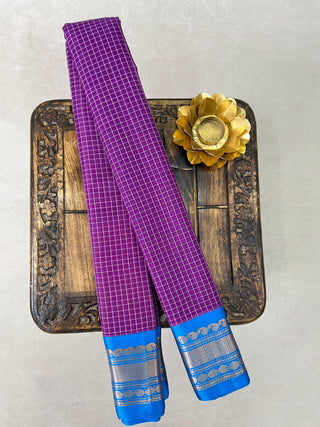 GADWAL PURE COTTON CHECKS HANDLOOM SAREE