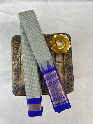 GADWAL PURE COTTON CHECKS HANDLOOM SAREE