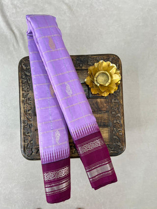 GADWAL PURE SILK CHECKS HANDLOOM SAREE