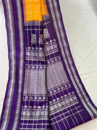 GADWAL PURE SILK CHECKS HANDLOOM SAREE
