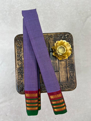 GADWAL PURE COTTON CHECKS HANDLOOM SAREE