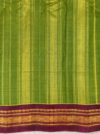 GADWAL PURE COTTON SMALL BORDER HANDLOOM SAREE