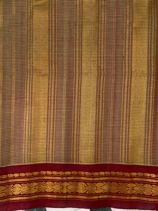 GADWAL PURE COTTON SMALL BORDER HANDLOOM SAREE