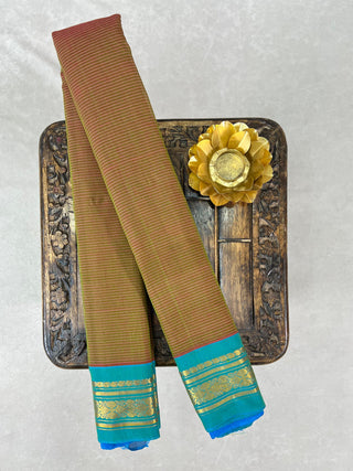 GADWAL PURE COTTON SMALL BORDER HANDLOOM SAREE