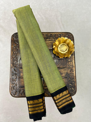 GADWAL PURE COTTON SMALL BORDER HANDLOOM SAREE