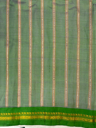 GADWAL PURE COTTON SMALL BORDER HANDLOOM SAREE