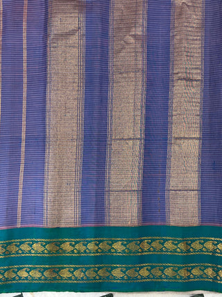 GADWAL PURE COTTON SMALL BORDER HANDLOOM SAREE
