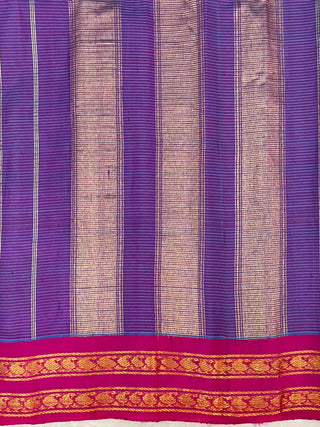 GADWAL PURE COTTON SMALL BORDER HANDLOOM SAREE