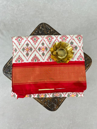 POCHAMPALLY IKKAT PURE SILK HANDLOOM SAREE