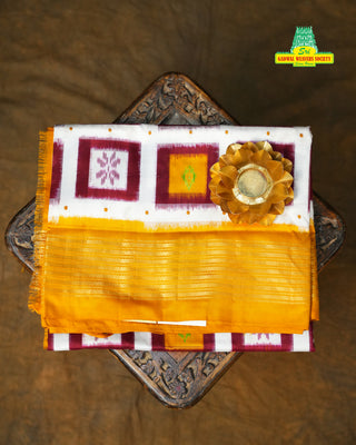 IKKAT PURE SILK HANDLOOM SAREE