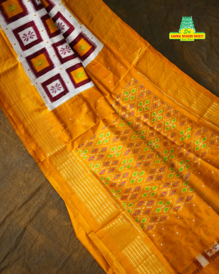 IKKAT PURE SILK HANDLOOM SAREE