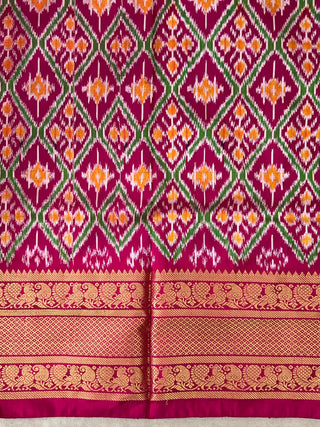 POCHAMPALLY IKKAT PURE SILK HANDLOOM SAREE