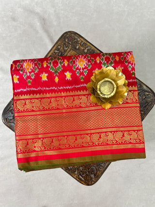 POCHAMPALLY IKKAT PURE SILK HANDLOOM SAREE