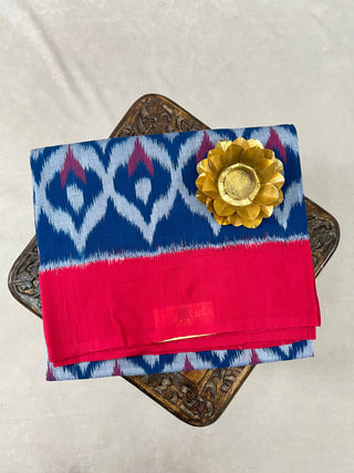 IKKAT PURE COTTON HANDLOOM SAREE