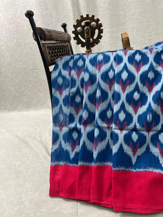 IKKAT PURE COTTON HANDLOOM SAREE