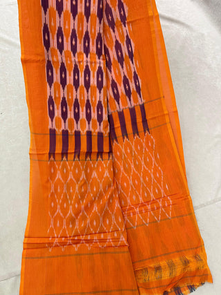 IKKAT PURE COTTON HANDLOOM SAREE