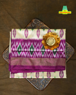 IKKAT PURE SILK HANDLOOM SAREE