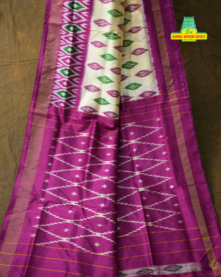 IKKAT PURE SILK HANDLOOM SAREE