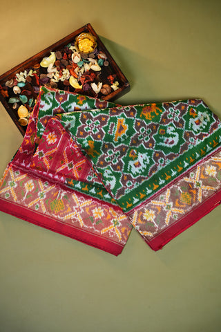 POCHAMPALLY IKKAT PURE SILK HANDLOOM SAREE
