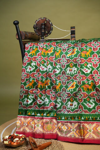 POCHAMPALLY IKKAT PURE SILK HANDLOOM SAREE