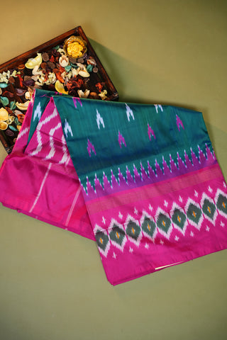 POCHAMPALLY IKKAT PURE SILK HANDLOOM SAREE