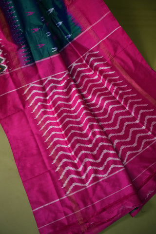 POCHAMPALLY IKKAT PURE SILK HANDLOOM SAREE