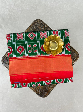 POCHAMPALLY IKKAT PURE SILK HANDLOOM SAREE