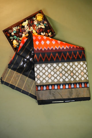 POCHAMPALLY IKKAT PURE SILK HANDLOOM SAREE