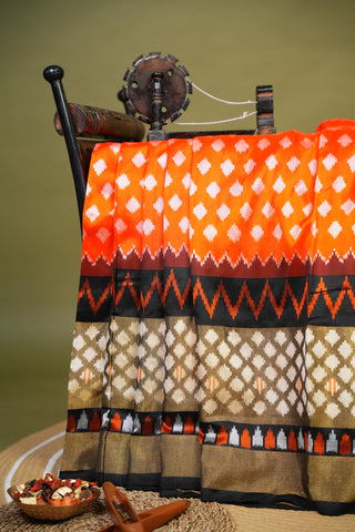 POCHAMPALLY IKKAT PURE SILK HANDLOOM SAREE