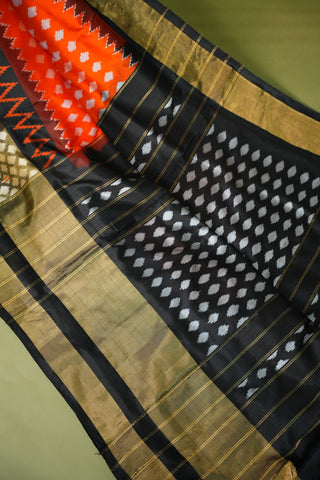 POCHAMPALLY IKKAT PURE SILK HANDLOOM SAREE