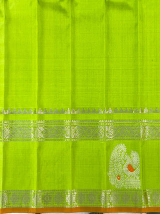 GADWAL PURE SILK GAP BORDER HANDLOOM SAREE