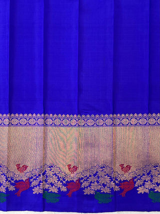 GADWAL PURE SILK HANDLOOM SAREE WITH MAHARANI TURNING BORDER