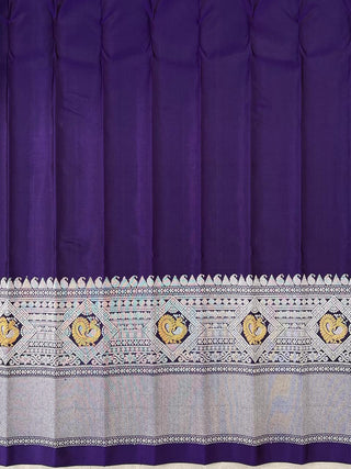 GADWAL PURE SILK HANDLOOM SAREE WITH MAHARANI TURNING BORDER