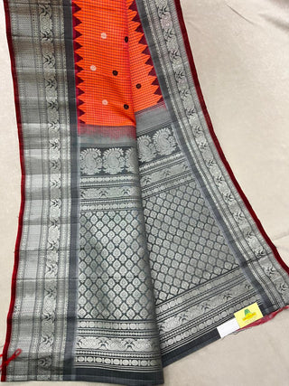 GADWAL PASTEL PURE SILK HANDLOOM SAREE