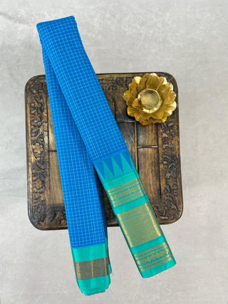 GADWAL PURE COTTON CHECKS HANDLOOM SAREE