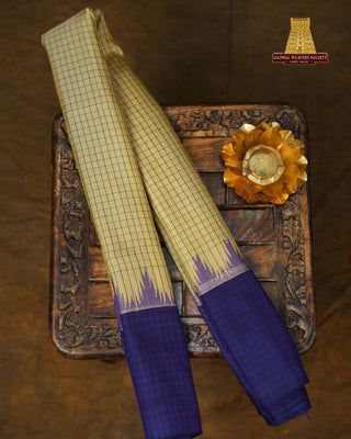 GADWAL PURE SILK CHECKS HANDLOOM SAREE