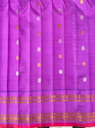 GADWAL PURE SILK CHECKS HANDLOOM SAREE