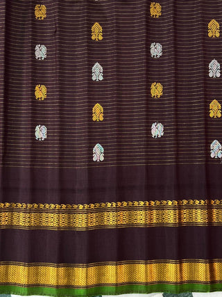 GADWAL PURE SILK CHECKS HANDLOOM SAREE
