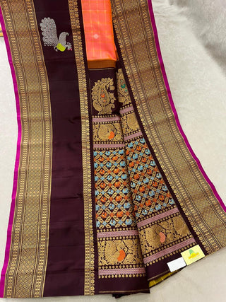 EXCLUSIVE GADWAL PURE SILK HANDLOOM SAREE
