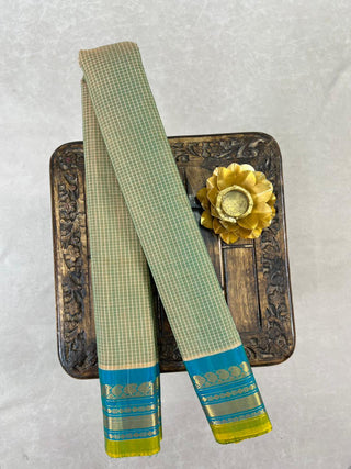 GADWAL PURE COTTON CHECKS HANDLOOM SAREE