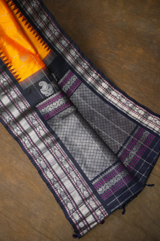 GADWAL PURE SILK CHECKS HANDLOOM SAREE