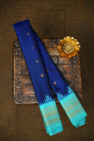 GADWAL PURE SILK SMALL BORDER HANDLOOM SAREE