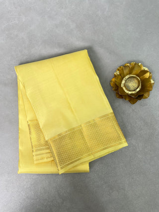 GADWAL DHOTI PURE SILK HANDLOOM 2PC SET