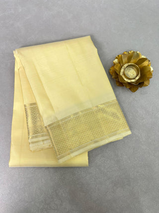 GADWAL DHOTI PURE SILK HANDLOOM 2PC SET