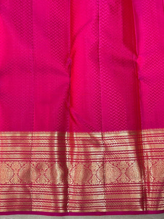 KANCHIPURAM PURE SILK BROCADE HANDLOOM SAREE
