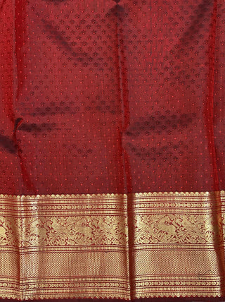 KANCHIPURAM PURE SILK BROCADE HANDLOOM SAREE