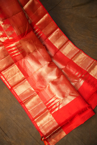 KANCHIPURAM PURE SILK BROCADE HANDLOOM SAREE