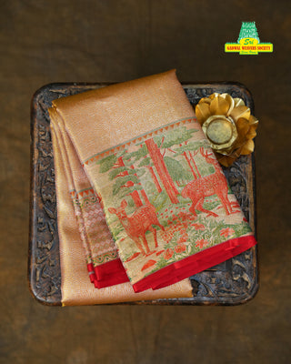 KANCHIPURAM PURE SILK BRIDAL HANDLOOM SAREE