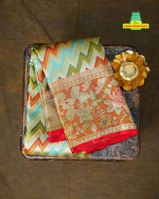 KANCHIPURAM PURE SILK TISSUE HANDLOOM SAREE